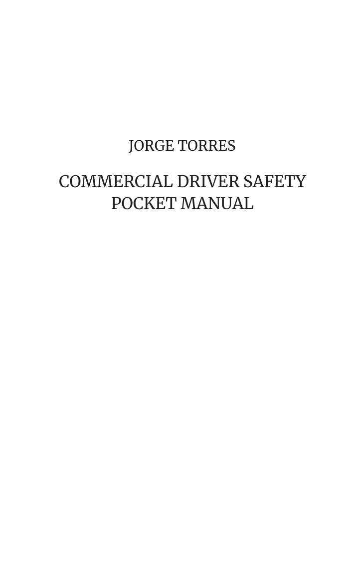 Commercial Driver Safety Pocket Guide preview